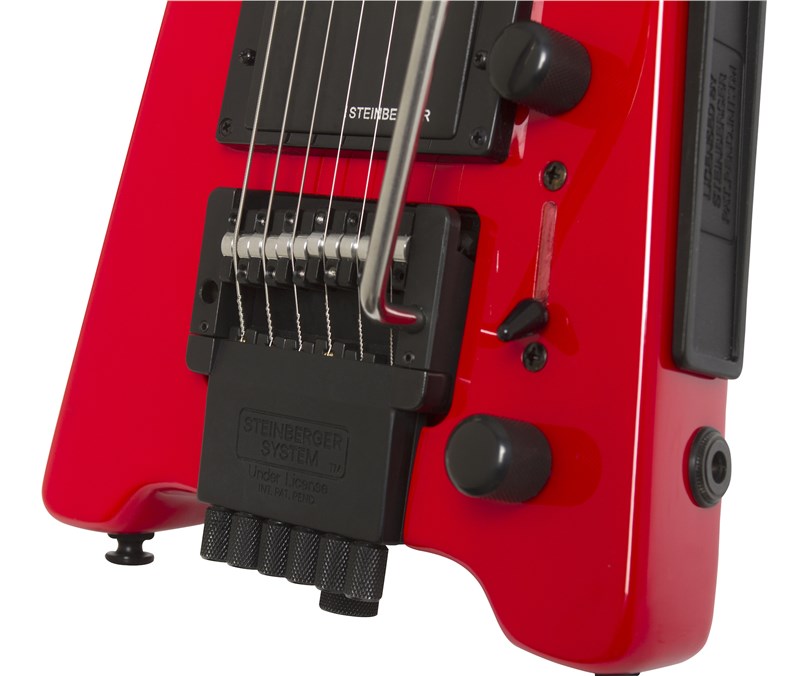 Steinberger GT-PRO Deluxe Hot Rod Red bridge