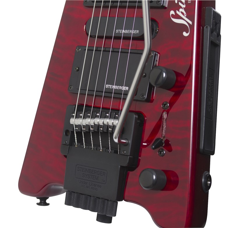 Steinberger GT-PRO Quilt Deluxe Wine Red bridge