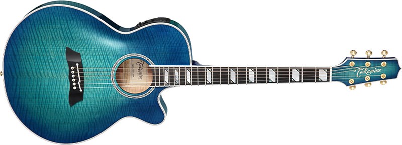 Takamine TSP178AC Thinline See-Thru Blue Burst