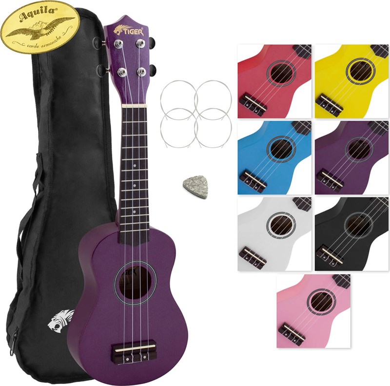 Tiger Soprano Ukulele Purple