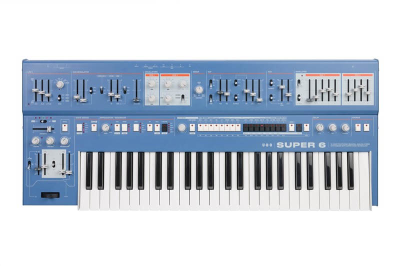 UDO Super 6 Polyphonic Hybrid Synthesiser, Blue