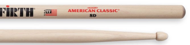 Vic Firth 8D Wood Tip Drumsticks