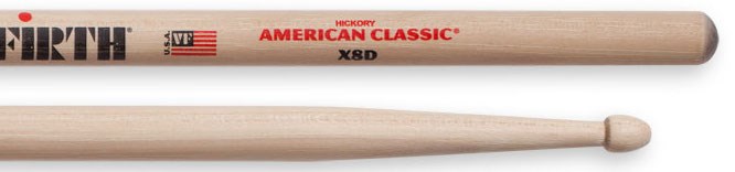 Extreme 8D Wood Tip Drumsticks