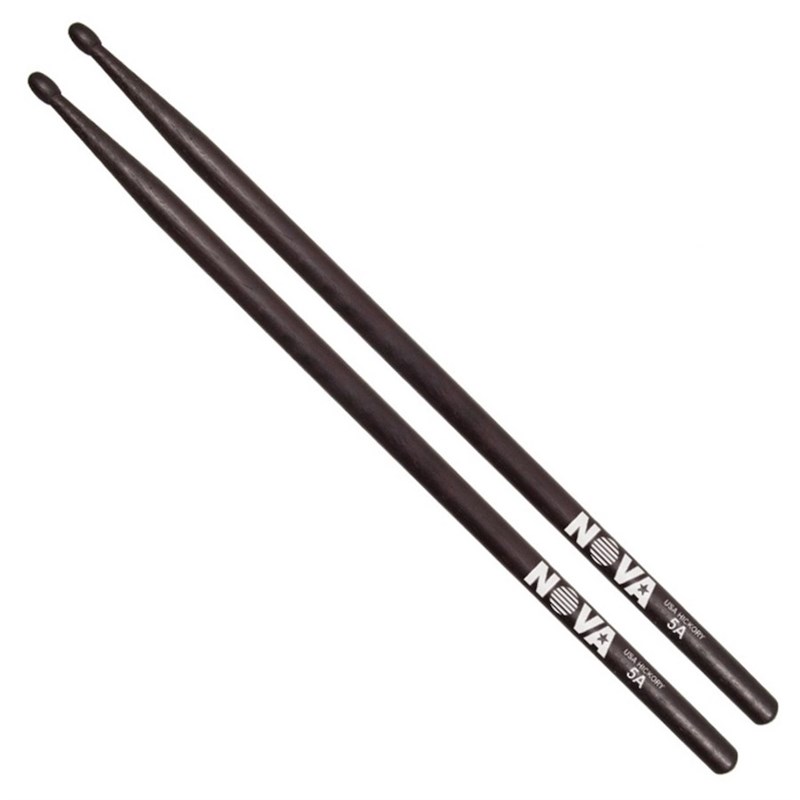 Vic Firth Nova 7A Wood Tip Drumsticks (Black)