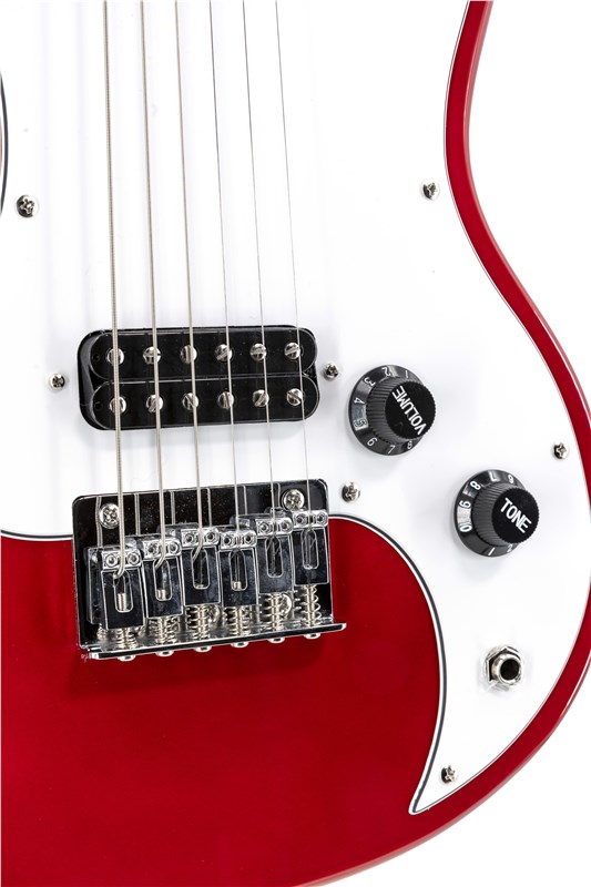 Vox SDC-1 Mini Electric Guitar, Red, controls