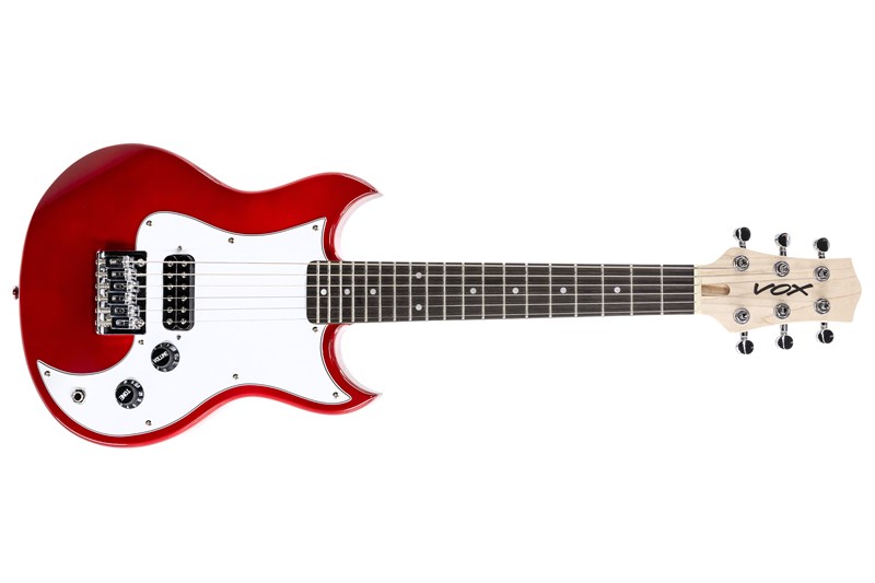 Vox SDC-1 Mini Electric Guitar, Red, front view