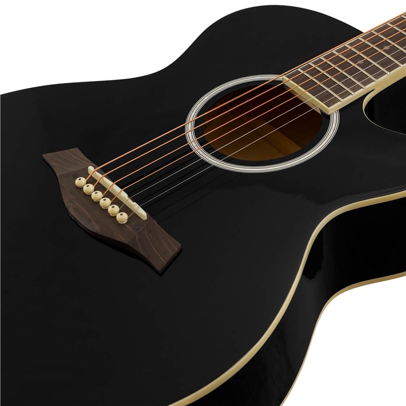 World Rhythm WR-204 Acoustic, Black Tilt Body