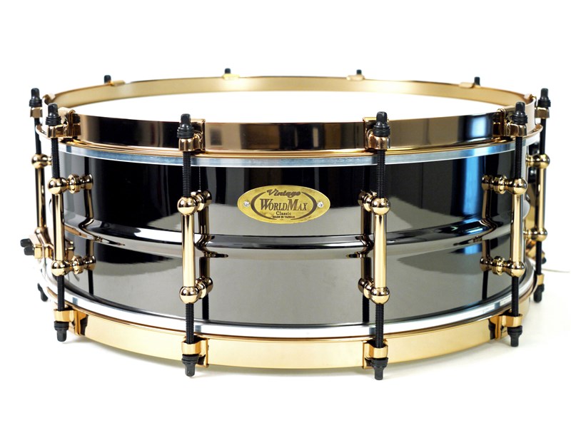 WorldMax Black Brass Aztec Gold Snare