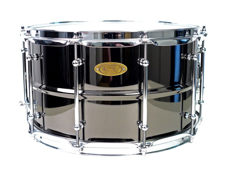 WorldMax Black Brass Snare, 14x8in