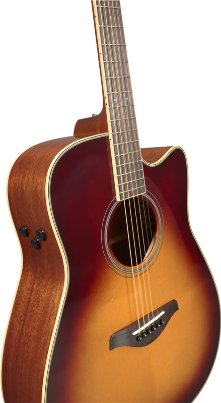 Yamaha FGC-TA Electro Acoustic Sunburst Body 1