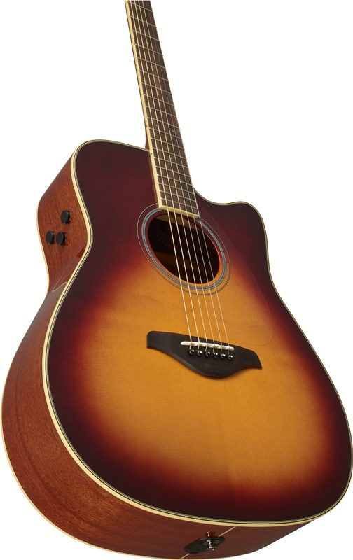 Yamaha FGC-TA Electro Acoustic Sunburst Body 2