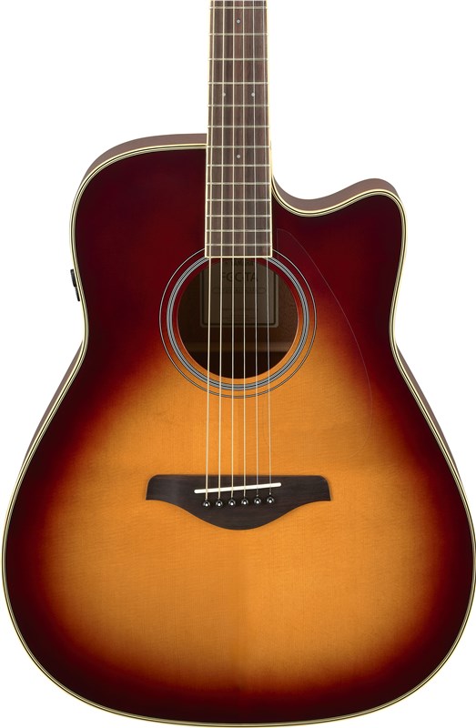 Yamaha FGC-TA Electro Acoustic Sunburst Front