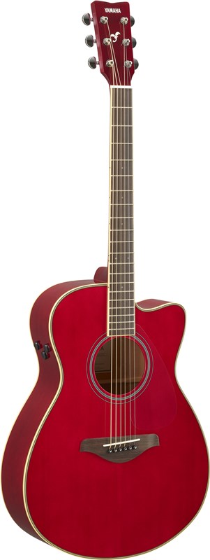 Yamaha FSC-TA Electro Acoustic Ruby Red Front Tilt