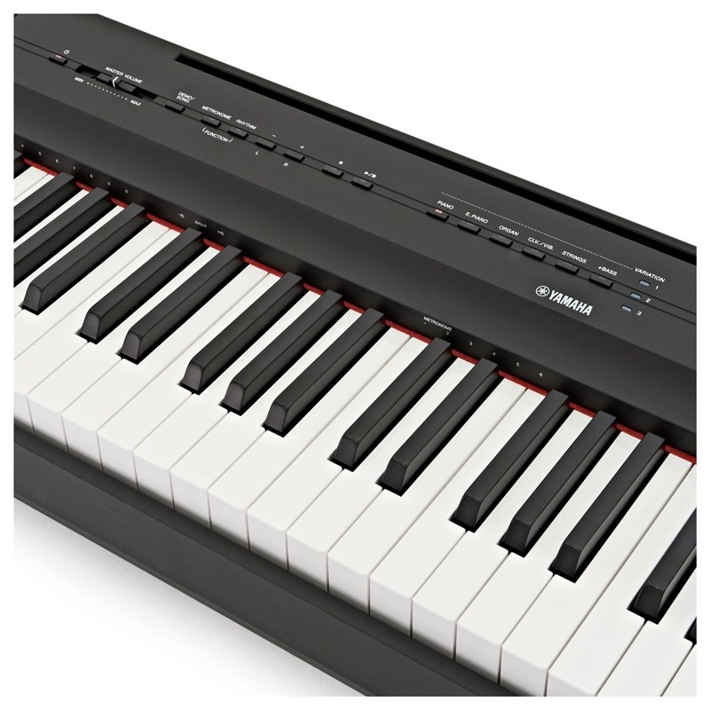 Yamaha P-125 Digital Piano, Black, Keyboard