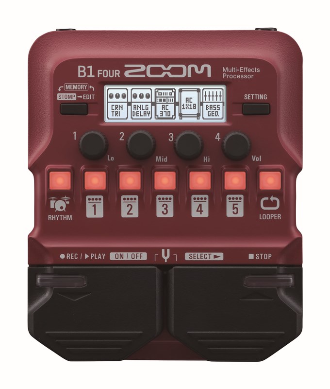 Zoom B1 Four Bass Multi Effects, Main