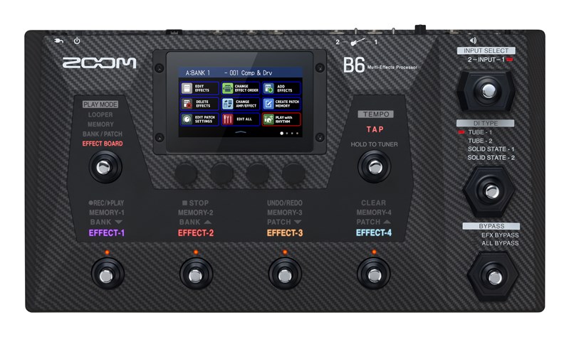 Zoom B6 Bass Processor Top