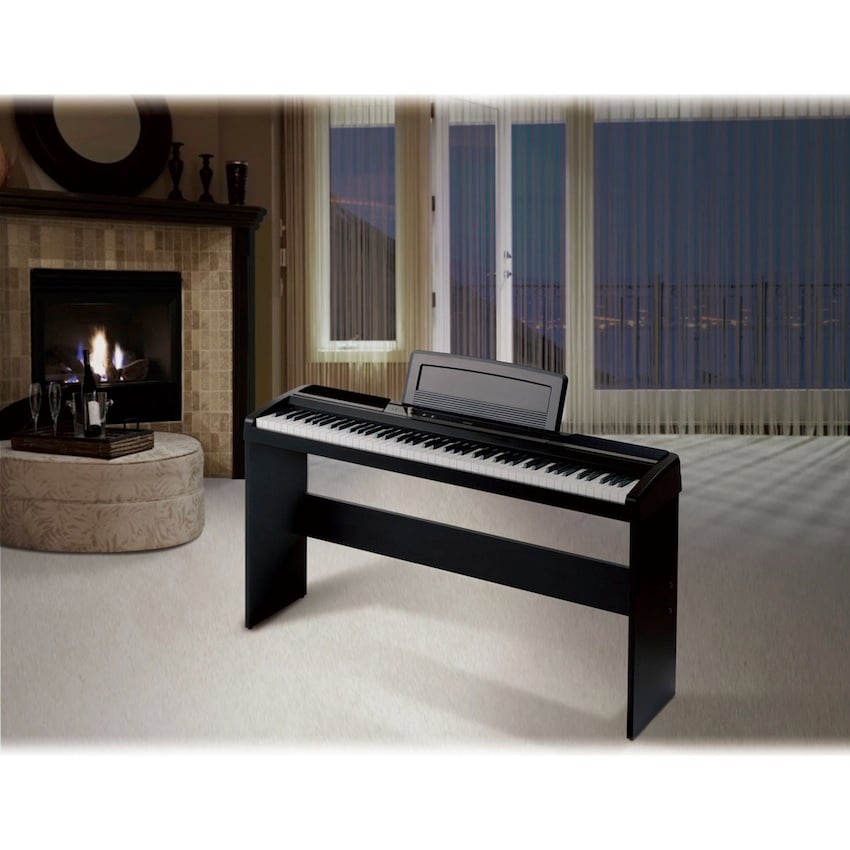 Korg Sp170s Compact Piano Black With Stand