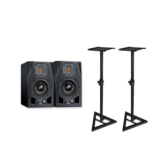 Adam A3X (Pair) With Monitor Stands