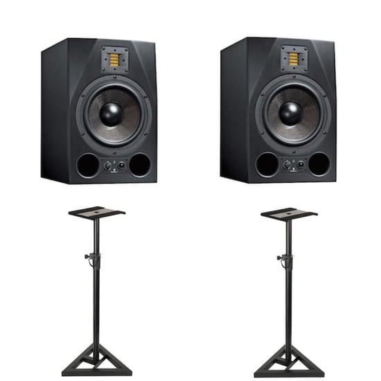 Adam A8X Active Studio Monitor (Pair) With Monitor Stands