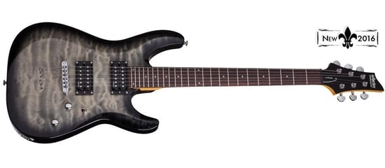 Schecter C-6 Plus Electric Guitar (Charcoal Burst)