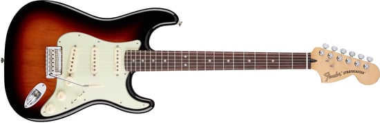 Fender 2016 Deluxe Roadhouse Strat (3 Tone Sunburst, Rosewood)