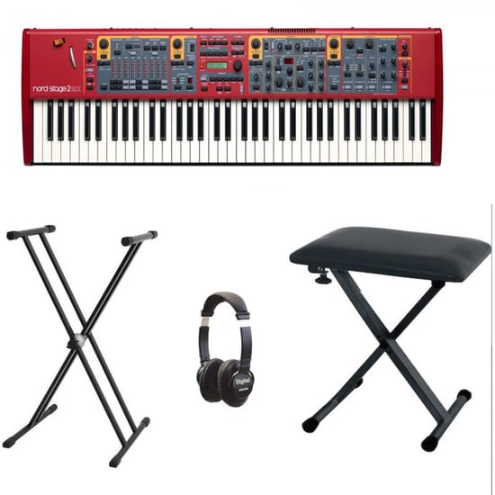 Nord Stage 2 EX Compact Stage Keyboard Bundle with Included Accessories 