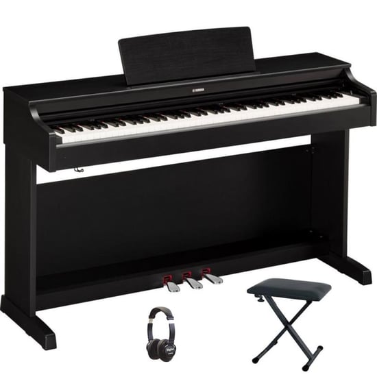 Yamaha Arius YDP-163 Digital Piano (Black Walnut) Bundle With Included Accessories 