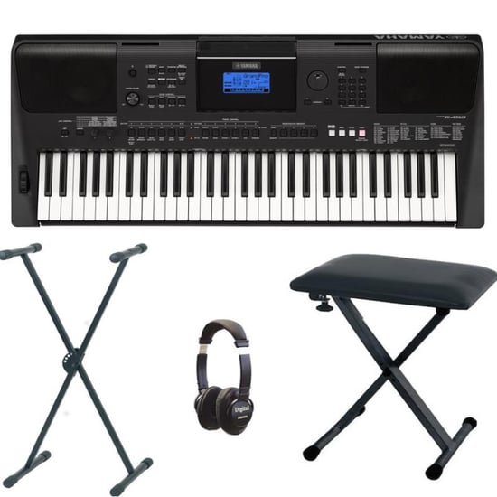 Yamaha PSR-E453 Digital Keyboard Bundle With Included Accessories 