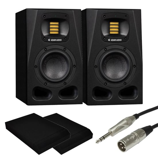 Adam A4V Active Studio Monitors with Isolation Pads