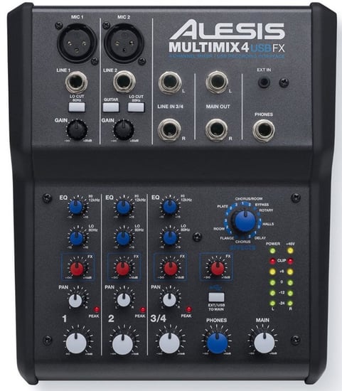 Alesis MultiMix 4 USB FX Mixer