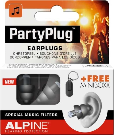Alpine PartyPlug Ear Plugs (Black)