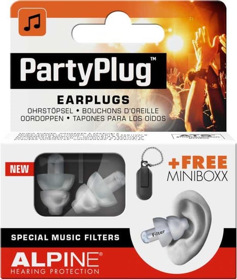 Alpine PartyPlug Ear Plugs (Transparent)
