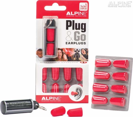 Alpine Plug & Go Foam Ear Plugs (5 Pairs)