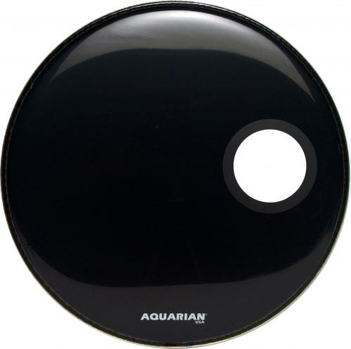 Aquarian Classic Clear Resonant Ported Bass Drum Head (18in)