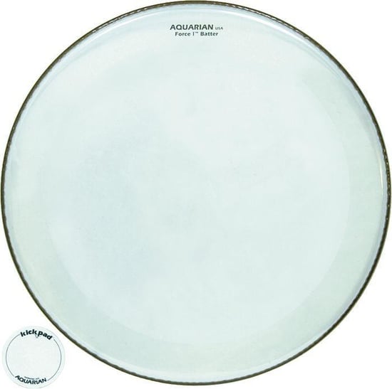 Aquarian Full Force 1 Vented Muffle Bass Drum Head (22in)