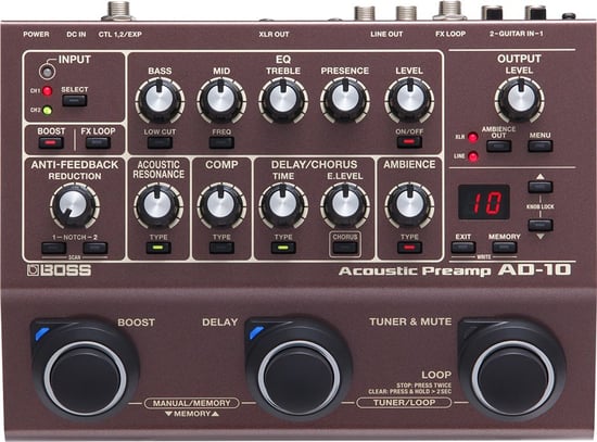 Boss AD-10 Acoustic Preamp Pedal