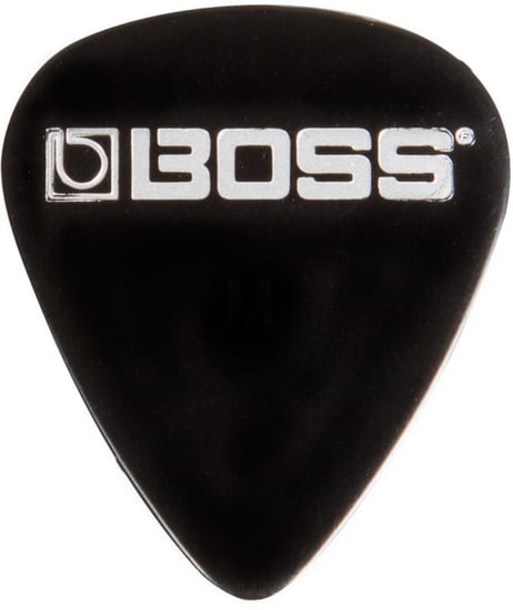 Boss BPK-12-BH Celluloid Pick, Heavy, Black, 12 Pack