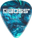 Boss BPK-12-OH Celluloid Pick, Heavy, Ocean Turquoise, 12 Pack