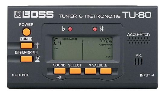 Boss TU80 Digital Chromatic Tuner/Metronome (Black)