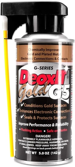 CAIG G5S DeoxIT GOLD Contact Enhancer, 5% Spray, 5 oz