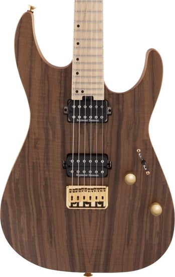 Charvel Pro-Mod DK24 HH HT M Mahogany with Figured Walnut, Maple Fingerboard, Natural