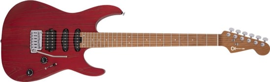 Charvel Pro-Mod DK24 HSS 2PT CM Ash, Caramelized Maple Fingerboard, Red Ash