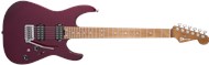 Charvel USA Select DK24 HH 2PT, Caramelised Flame Maple Neck, Oxblood