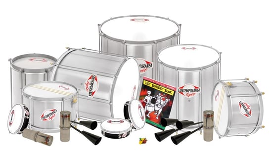 Contemporanea KS3 Samba Percussion Pack, Traditional Surdos, 15 Player