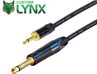 Custom Lynx 3.5mm Mono Mini Jack to 6.35mm 1/4in Mono Jack Cable, 10ft/3m