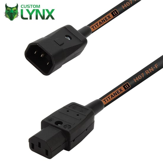 Lynx Kaiser IEC Female C13 to IEC Male C14 – IEC Extension Lead, 1m