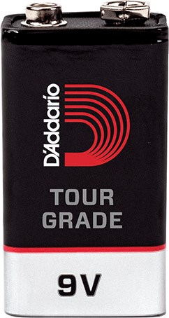 D'Addario PW-9V-02 Tour-Grade 9V Battery, 2 Pack