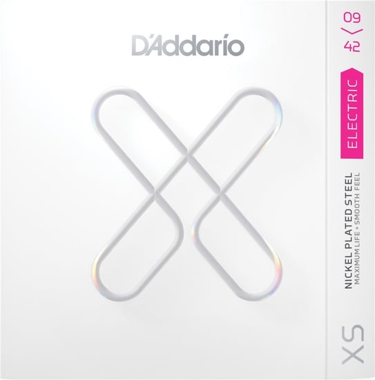 D'Addario XSE0942 XS Nickel Coated Electric, Super Light, 9-42