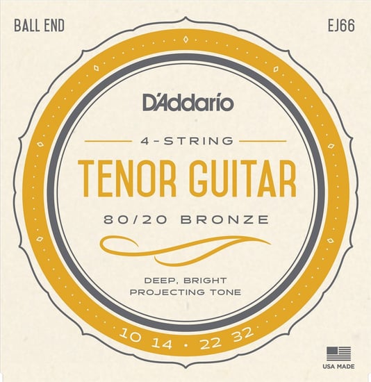D'Addario EJ66 80/20 Bronze Tenor Guitar, 10-32