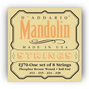 DAddario EJ70 Phosphor Bronze Mandolin Strings Medium Light (11-38)